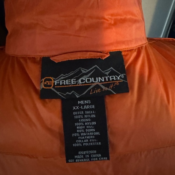 Orange Puffer Vest - Picture 3 of 4